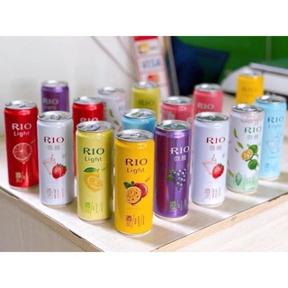 Nước uống trái cây lên men cao cấp Rio light lon