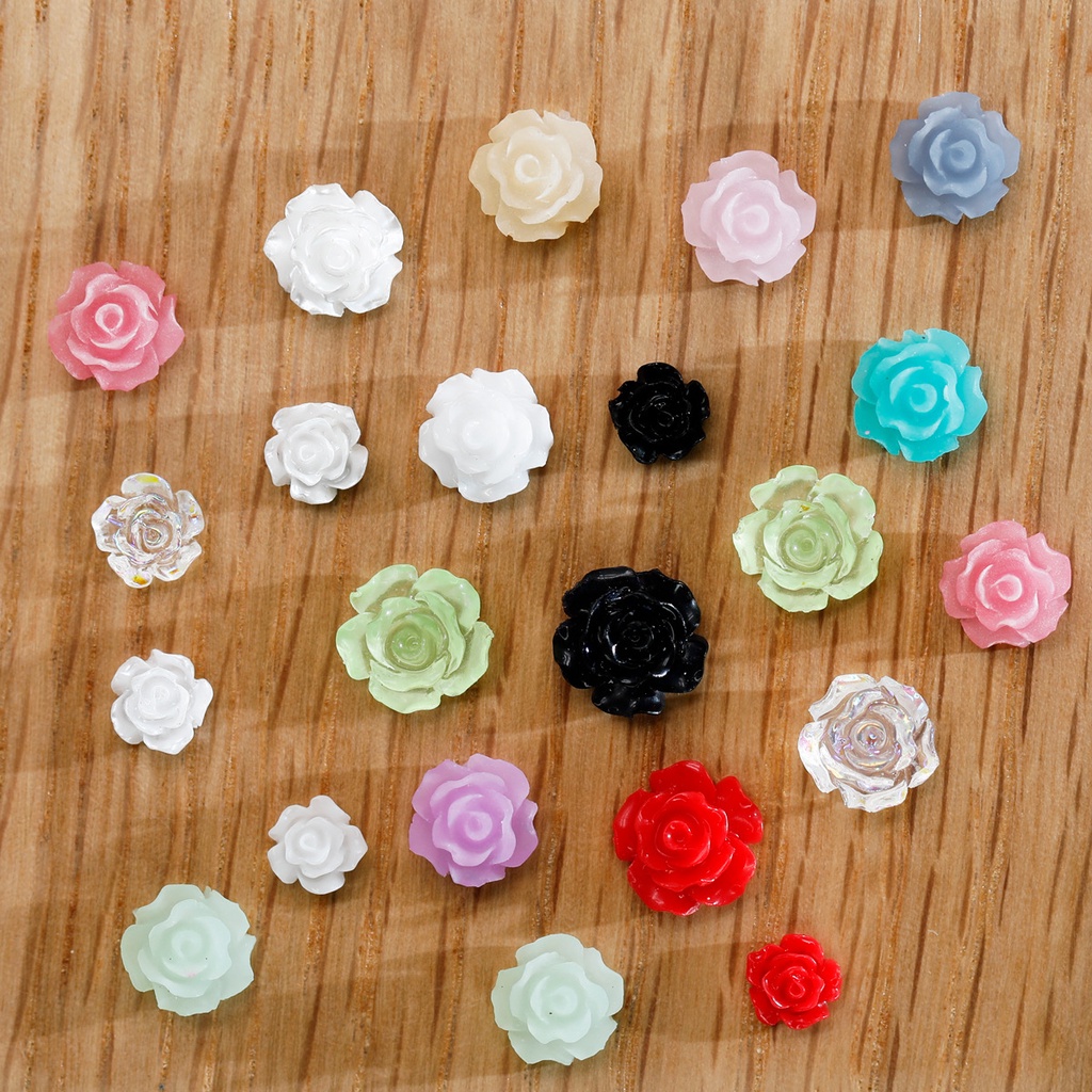 Charm hoa hồng đính móng tay đường kính 6*6mm