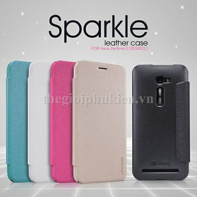 Bao da Asus Zenfone 2/ZE500CL chính hãng Nillkin Sparkle