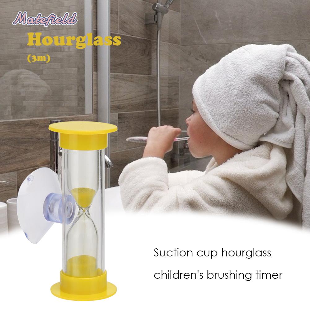 Đồng Hồ Cát 3 Phút Thiết Kế Có Giác Hút Dùng Đánh Răng Dành Cho Bé