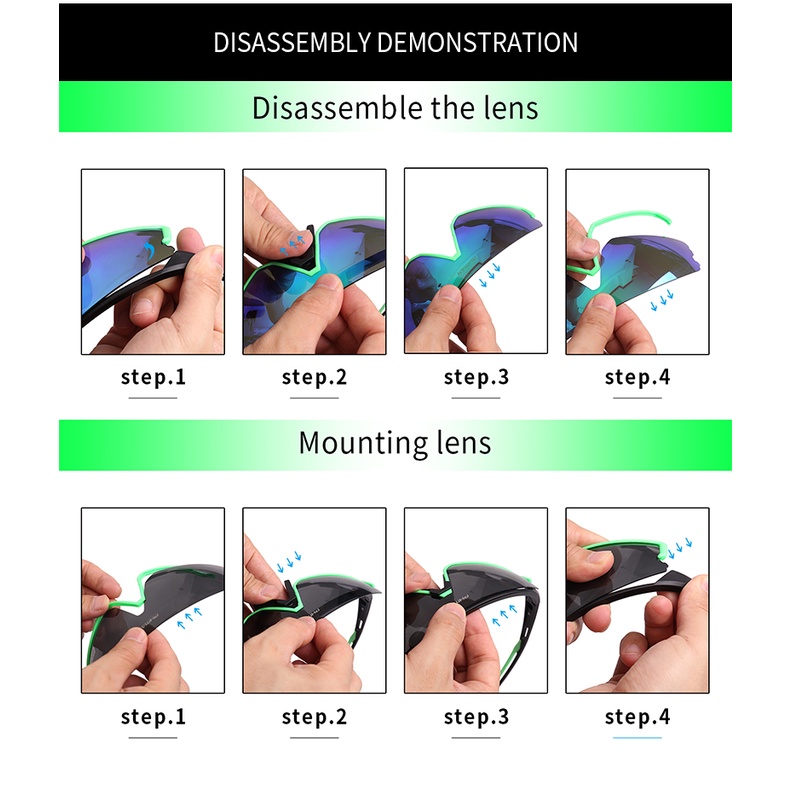 Kính thể thao PHMAX phân cực 5 tròng kính