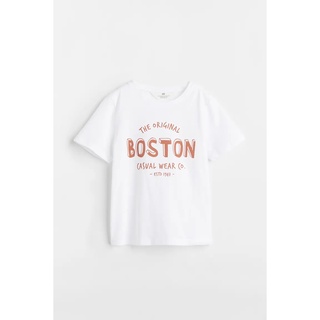 Áo phông trắng/ cam HM H&M_authentic US