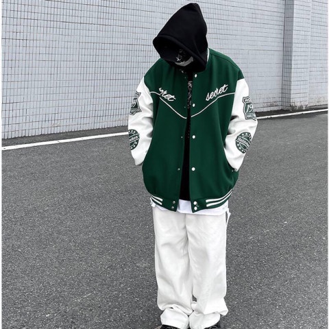 Áo khoác Bomber Unisex Recset form rộng dài tay SIÊU HOT