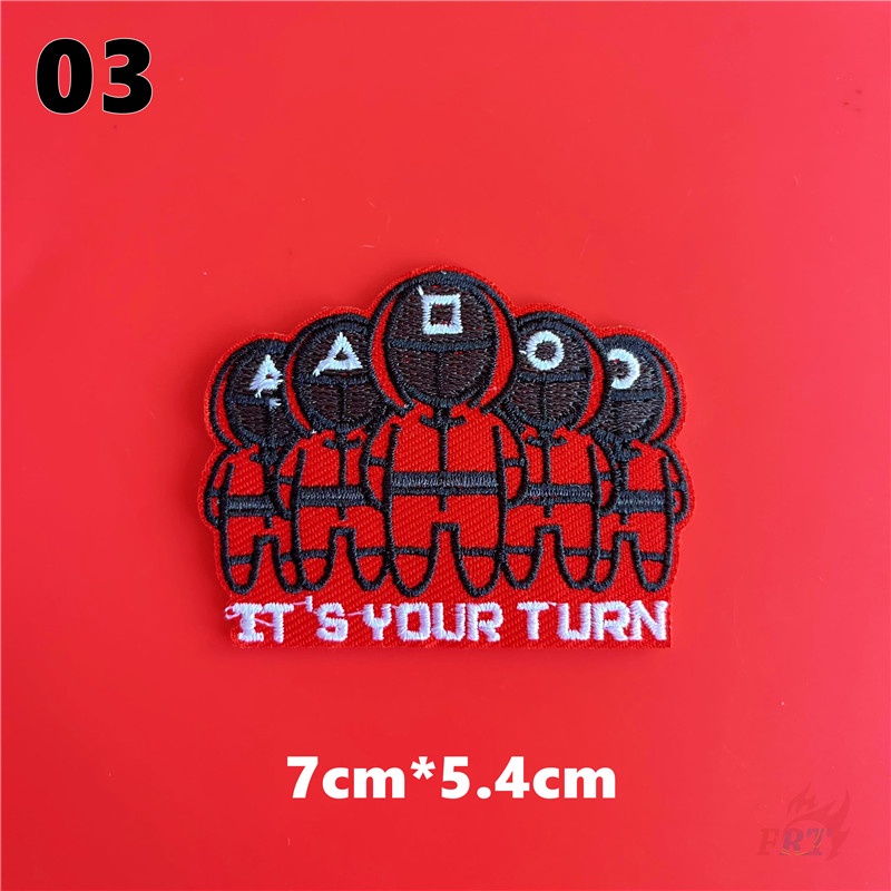 1 miếng dán ủi quần áo hình trò chơi Squid độc đáo