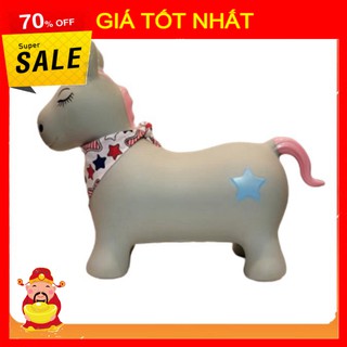 [ GIÁ TỐT NHẤT ]  Thú nhún Toys house màu xám đóng túi,  làm bằng cao su với độ dày vừa phải, chịu lực tốt, an toàn, kiể