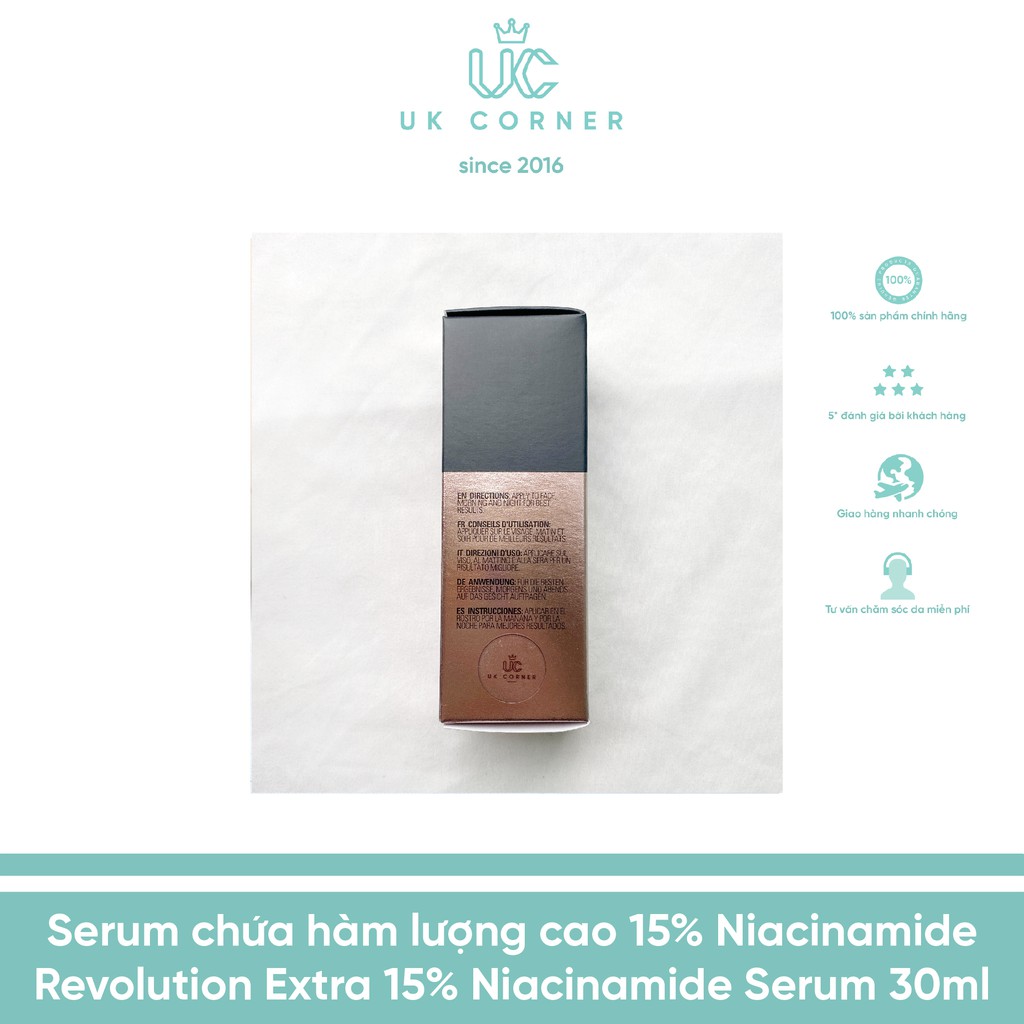 [Mẫu mới] Serum chứa hàm lượng cao Revolution Niacinamide Serum 30ml