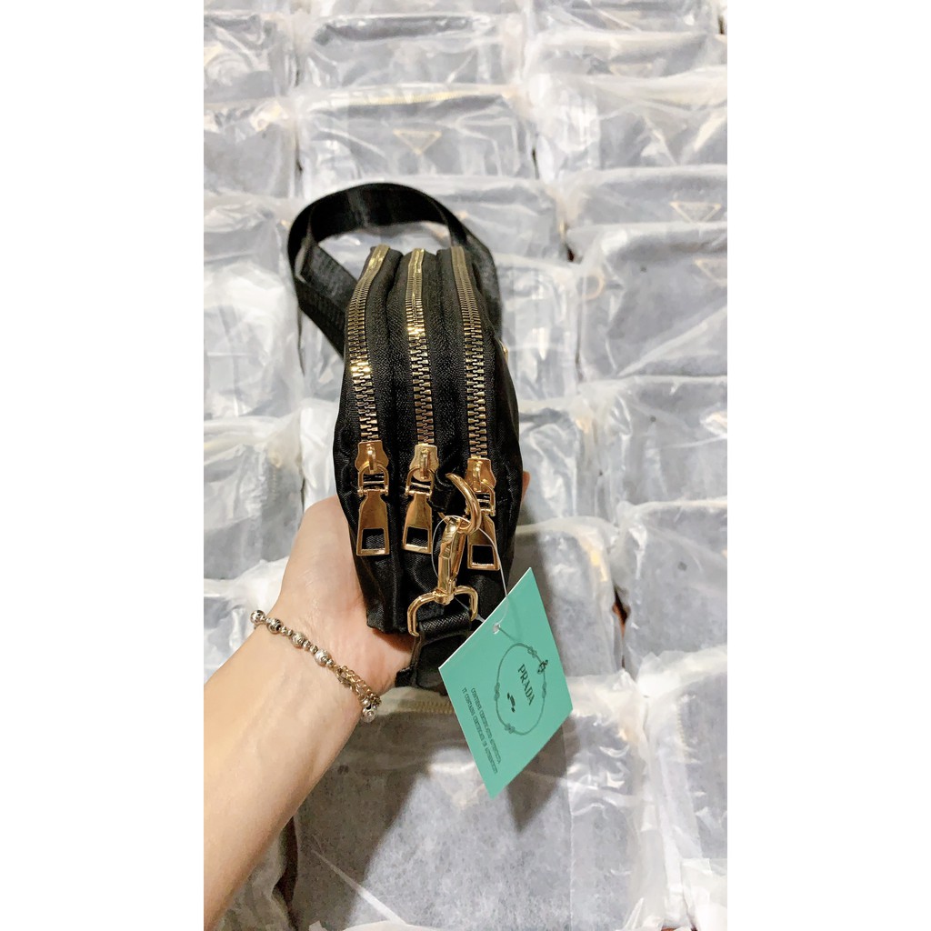 (ẢNH THẬT) TÚI P.R.A.D.A ĐEN ĐEO CHÉO SIÊU HOT HIT CHẤT ĐẸP | BigBuy360 - bigbuy360.vn