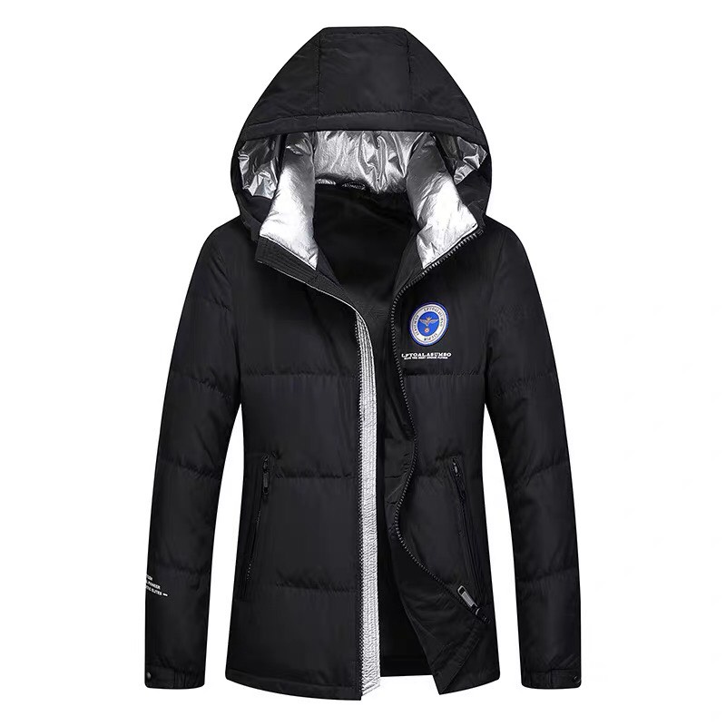 Áo Khoác Phao Nam Có Nón 3 Lớp Trần Bông Phối Vải Bạc Form Rọng Mặc Siêu Ấm Hot Trend NEW UNISEX