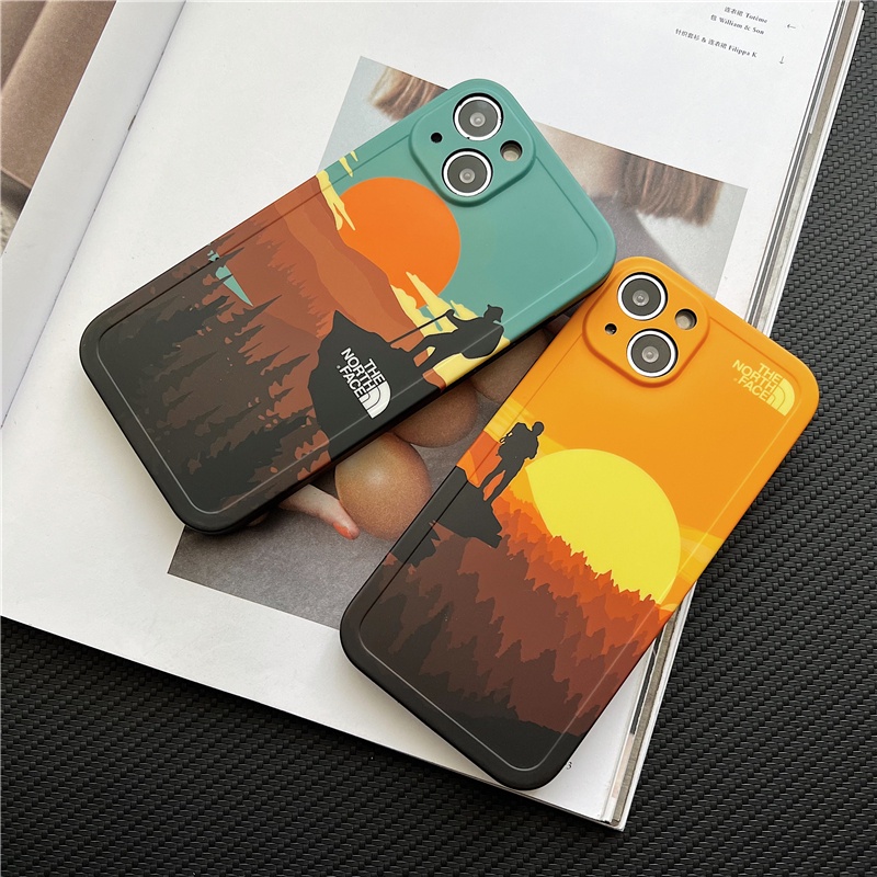 Ốp Điện Thoại Mềm In Hình Hoàng Hôn Cho iphone 12 / 15 / 14 pro max / 11 / 11 pro max 13