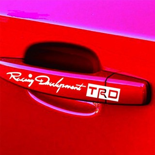 Bộ 4 Tem Dán tay nắm chữ "Racing Development TRD"