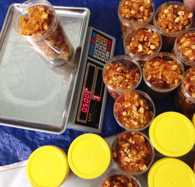 65k 500gr Mứt Gừng Sên chuối Đậu phộng