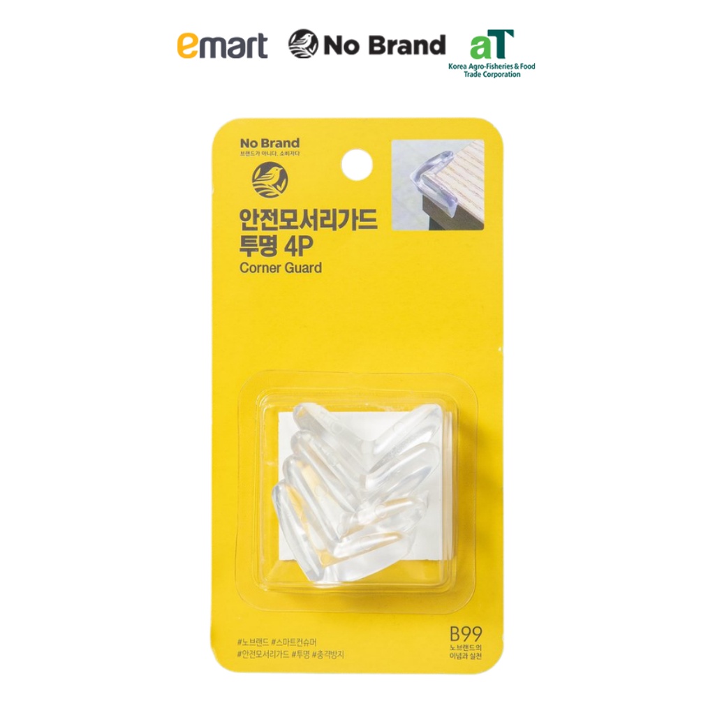 Vỉ 4 Miếng Chặn Góc Bàn An Toàn No Brand - Emart VN