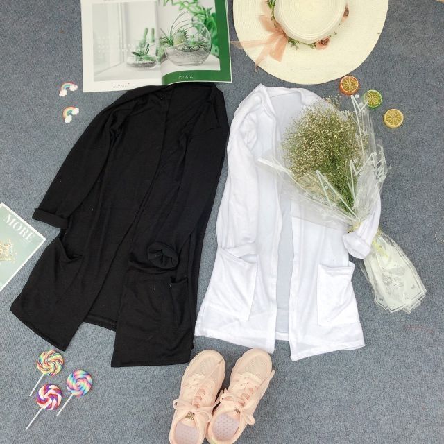 Áo len dáng dài CARDIGAN phủ mông cho chị em