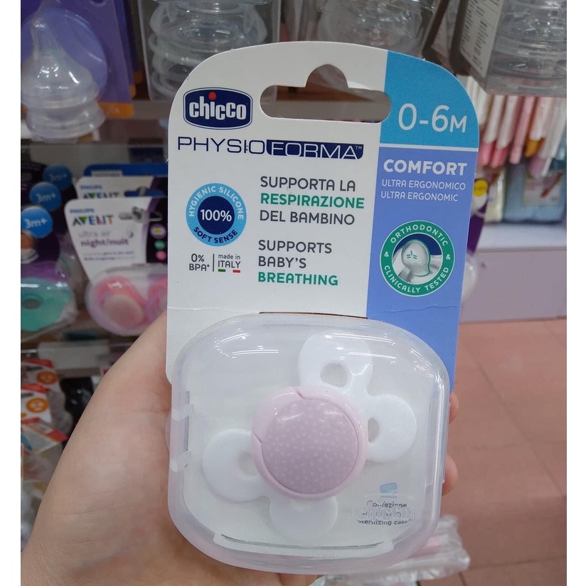 Ty ngậm silicon Chicco Physio Comfort 0-6M