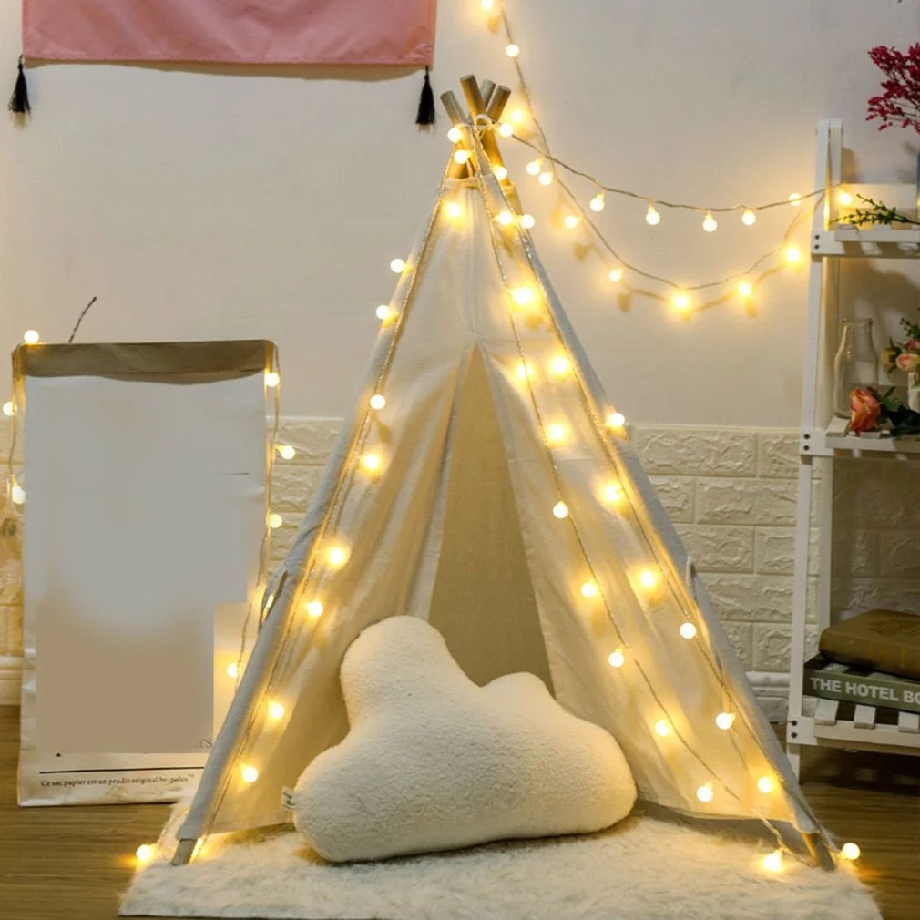 Dây đèn LED thiết kế quả bóng tròn cherry xinh xắn dành cho trang trí