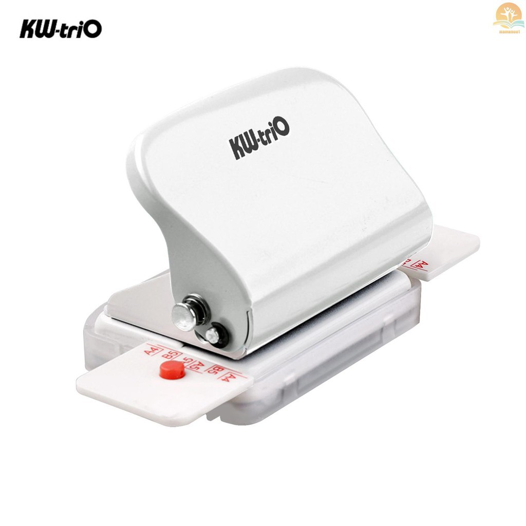 [MUMU] Dụng cụ đóng tập giấy 6 lỗ KW-trio bằng kim loại cầm tay bấm tối đa 5 tờ 6mm cho giấy A4 A5 B5