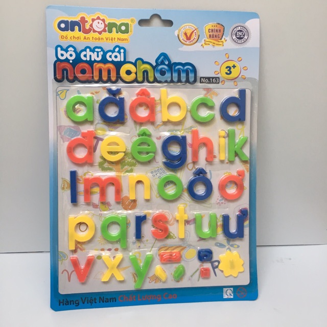 [Mã LIFETOYS1 giảm 30K đơn 99K] Bộ chữ cái nam châm cho bé dạy bé học hàng Antona