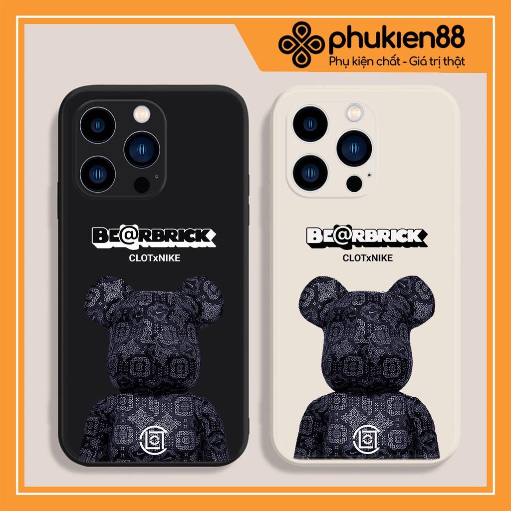 Ốp lưng ip Be@r Brick cạnh vuông 6/6plus/6s/6splus/7/7plus/8/8plus/x/xr/xs/11/12/13/pro/max/plus/promax