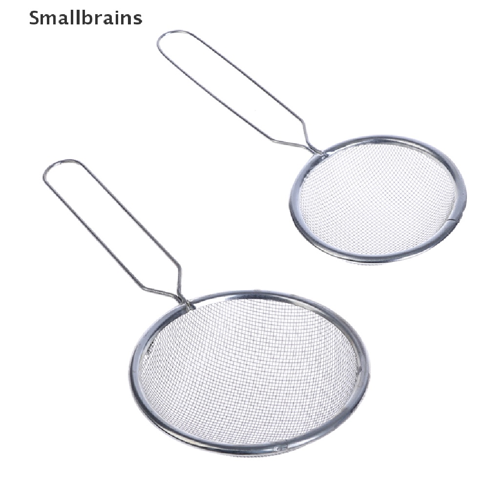 Smbr 1pcs stainless steel sieve oil colander oil grid flour soy milk sieve BR