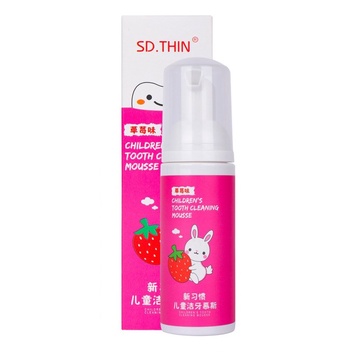 Hương Dâu - Kem đánh răng trẻ em tạo bọt nuốt được 60ml  - Nội địa Trung