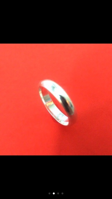 Nhẫn bạc tròn trơn