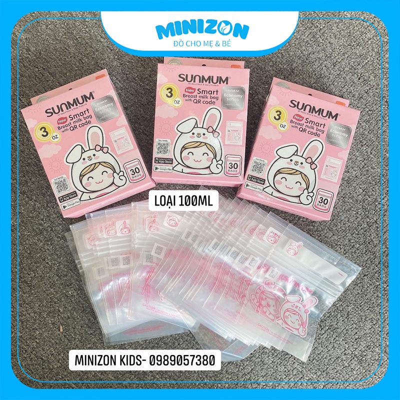 Túi Trữ Sữa Sunmum Baby Nhập Khẩu Thái Lan  Mẫu Mới | Minizon Kids