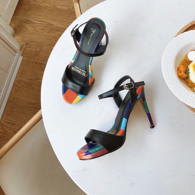 GIÀY CAO GÓT SANDAL ĐÚP ĐẾ CHÍNH HÃNG 1550-1