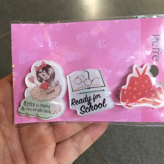 Ghim cài áo hình logo dể thương
