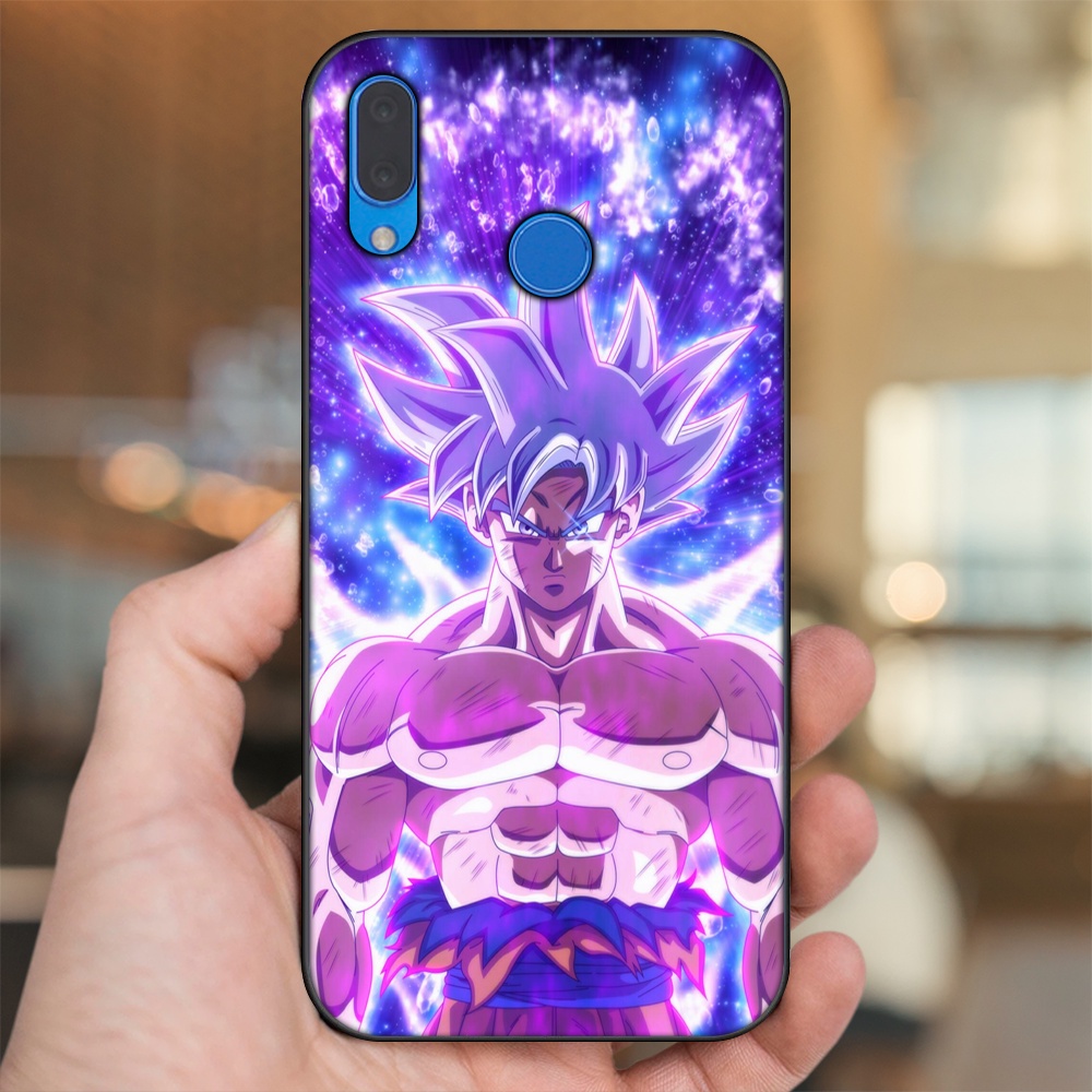 Ốp lưng Huawei Nova 3, Nova 3i, Nova 3e, P20 Lite viền đen in hình Goku Dragon Ball