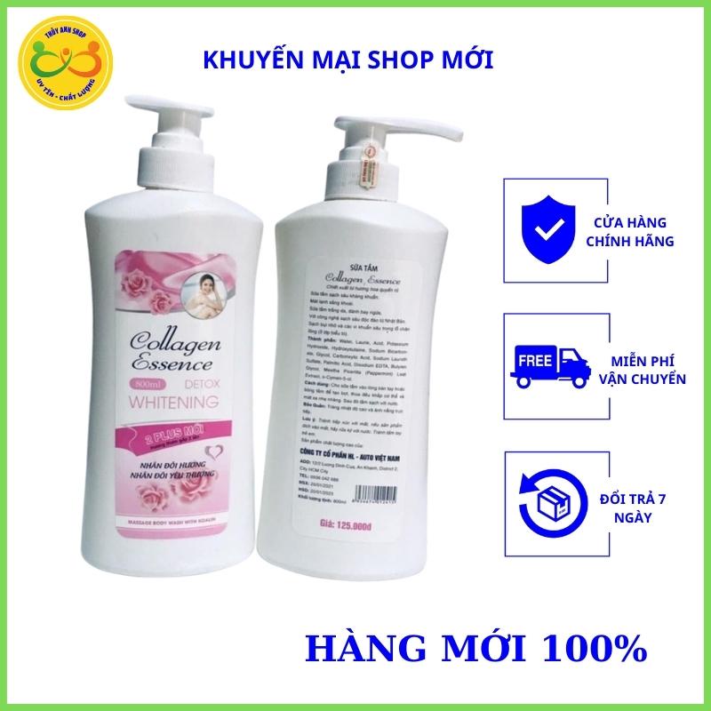 [FREESHIP] Sữa Tắm Collagen Essence Hoa Hồng Cao cấp 800ml 2 Plus TA19 Mới Nhân Đôi Hương, Nhân Đôi Yêu Thương