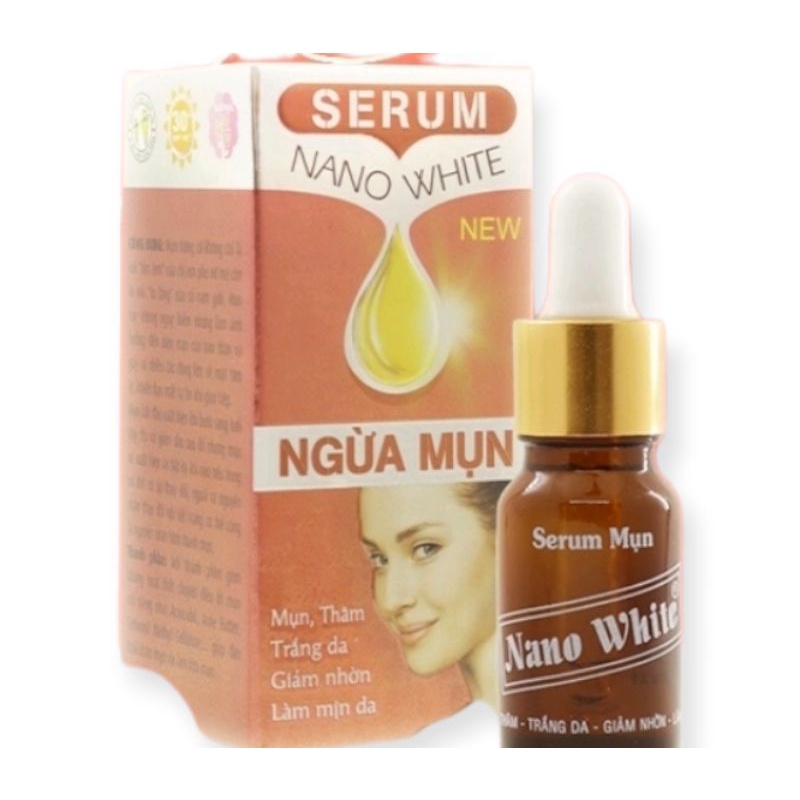 Serum Nano White Dưỡng Trắng Da Ngăn Ngừa Nám Mụn 10ml 20ml
