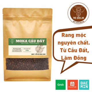 Cà phê Moka Cầu Đất nguyên chất rang mộc THE DAKLAK nữ hàng cà phê pha phin / pha máy/ cold brew.