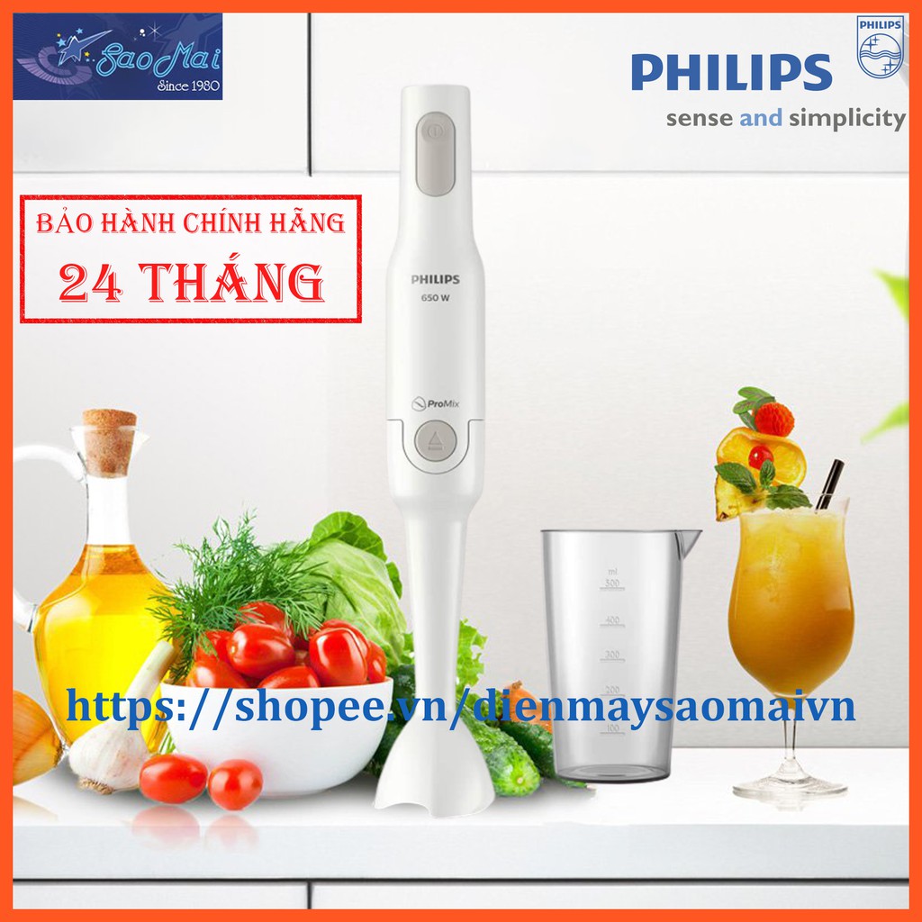 Bảo hành chính hãng - Máy xay cầm tay thế hệ mới Philips HR2531 model thay thế cho HR1600