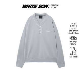 SWEATER BASEBALL MARBLE GREY