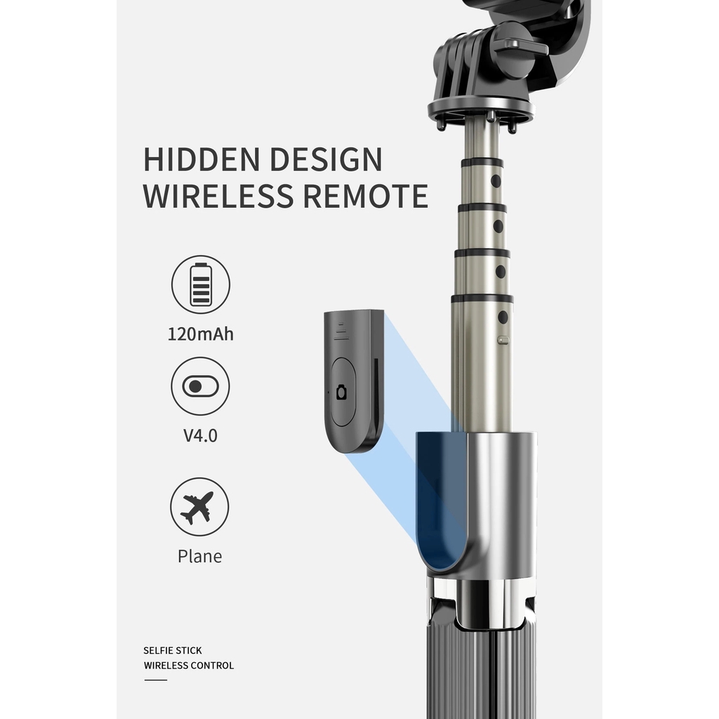 Gậy Selfie L03 Bằng Nhôm Với Remote Điều Khiển 3 Trong 1 Cho Điện Thoại Thông Minh / Gopro | BigBuy360 - bigbuy360.vn