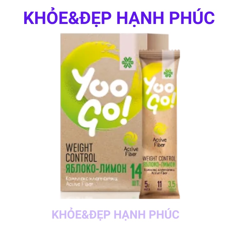[ Bữa ăn táo chanh ]Thực phẩm dành cho chế độ ăn đặc biệt YOO GO WEIGHT CONTROL DRINK MIX APPLE &amp; LEMON – 14 gói