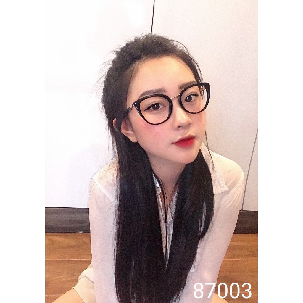 Gọng Kính Nữ Cao Cấp Lilyeyewear Mắt Mèo To Chất Liệu Nhựa Cứng Cáp Màu Sắc Thời Trang 87003