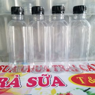 50 chai vuông nắp đen 300ml