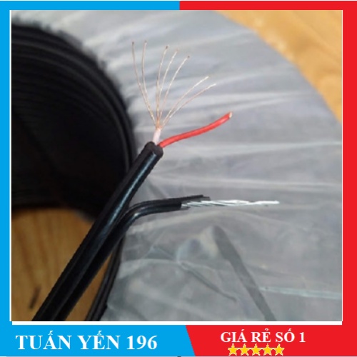 [ Freeship Giảm 25k cho đơn 699k] Cáp viễn thông 2 lõi mềm có cường lực 500m