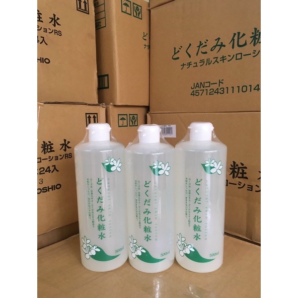 Nước hoa hồng diếp cá Dokudami Natural Skin Lotion Nhật 500ml