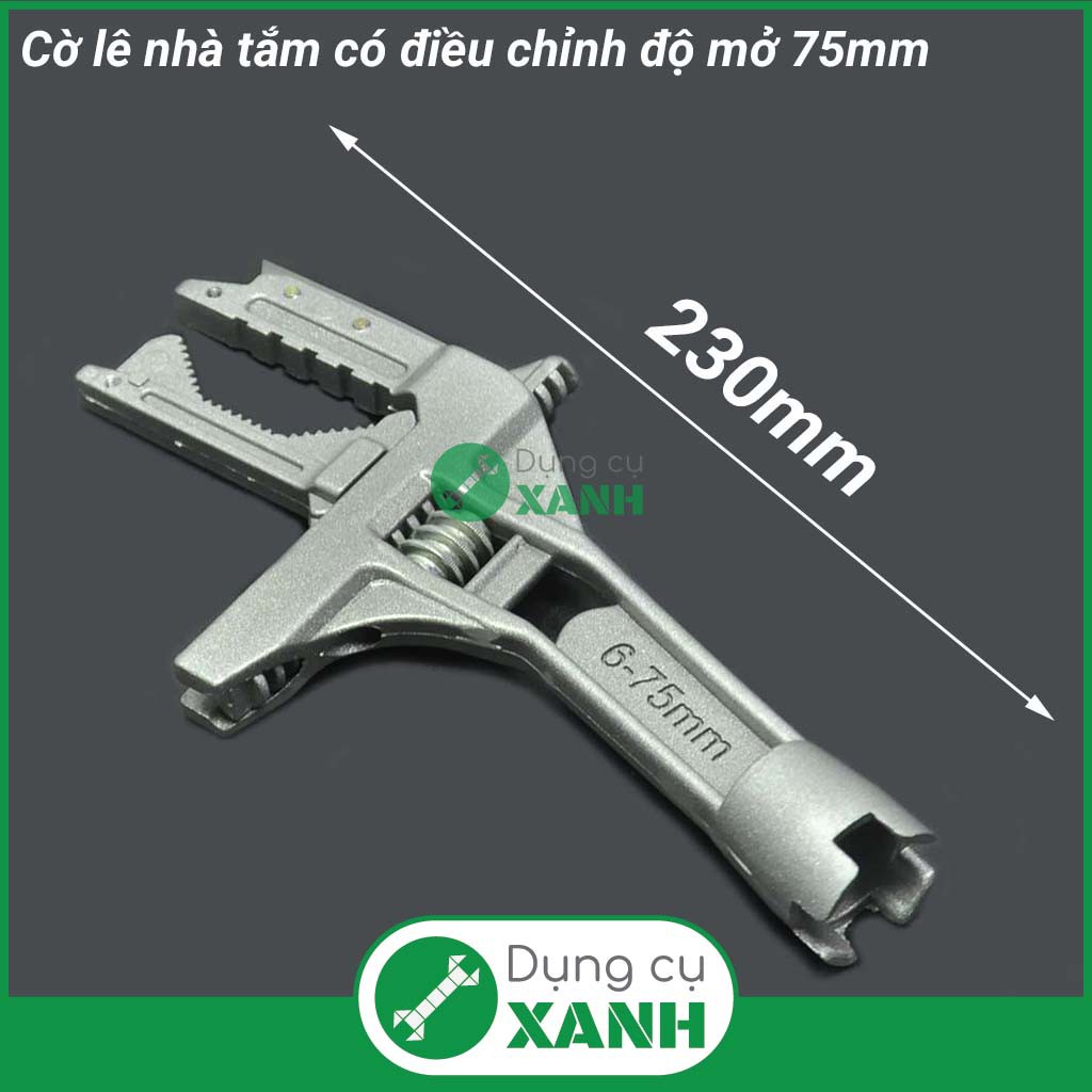 Cờ lê, mỏ lết ngắn vặn thiết bị nhà tắm có điều chỉnh độ mở đến 75mm