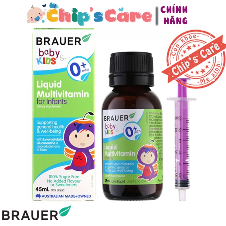 Brauer Liquid Multivitamin for infants tổng hợp cho bé từ 0+