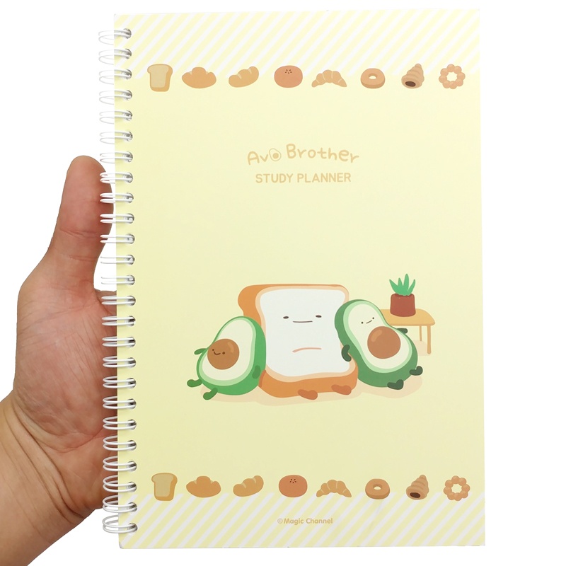 Sổ Lò Xo Lên Kế Hoạch Avo Brother Study Planner - Magic Channel - Màu Vàng