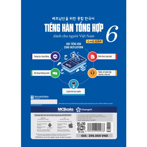Sách - Giáo trình tiếng Hàn tổng hợp cao cấp 6 - Bản màu Mcbooks
