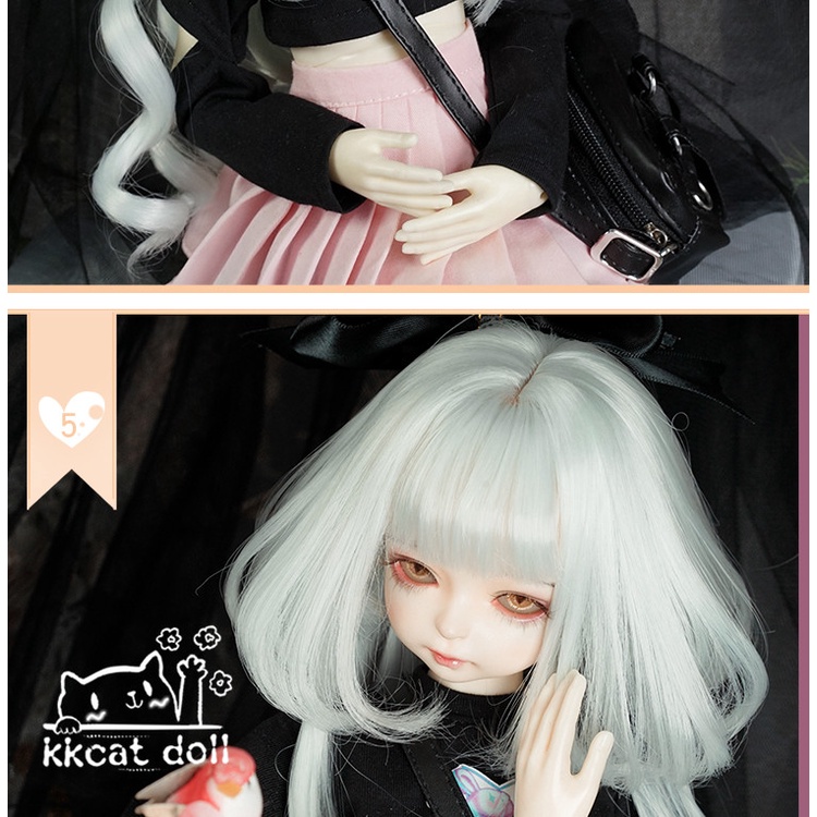 Đầu Búp Bê DW009 BJD sd Tóc Bé 1 / 3 1 / 6 inch