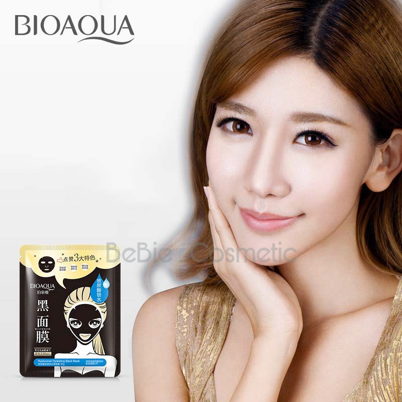 [MP029] Mặt mạ thải độc than tre hoạt tính Bioaqua Black Mask - BeBie Cosmetic