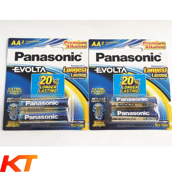 Pin AA evolta panasonic LR6EG-2B( combo 4 viên)