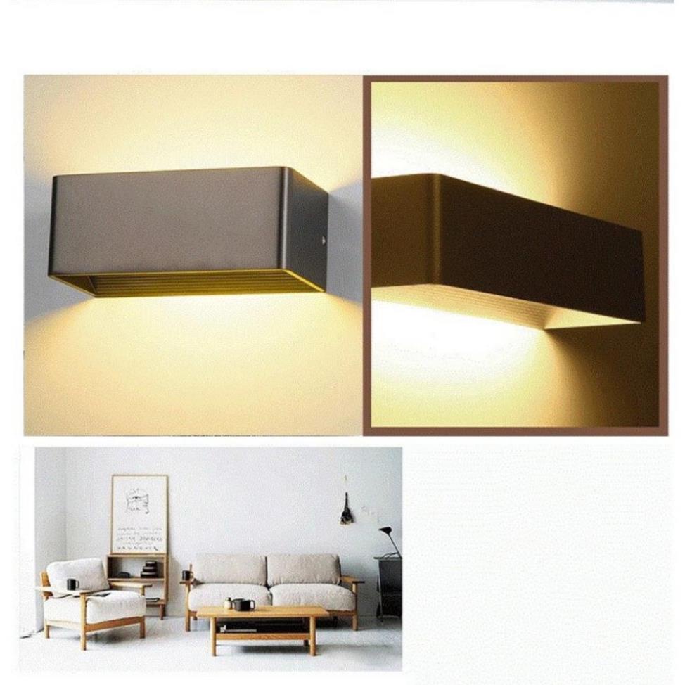 Đèn hắt tường 2 đầu kiểu dáng hiện đại size 25cm 30cm TN185 7w -12w