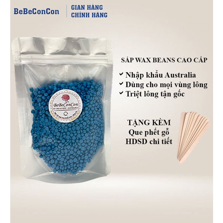 300gr sáp nóng wax lông Hard wax beans cao cấp siêu bám lông wax râu,wax lông nách, bikini..