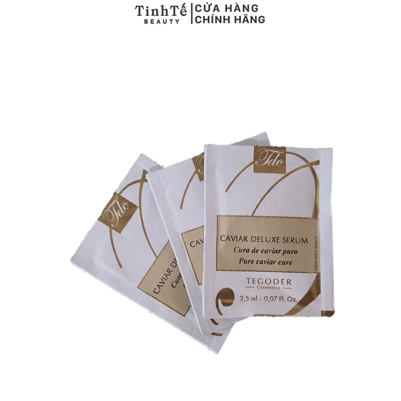Serum Trứng Cá giúp phục hồi da Tegoder Caviar Deluxe Serum Gold 3ml